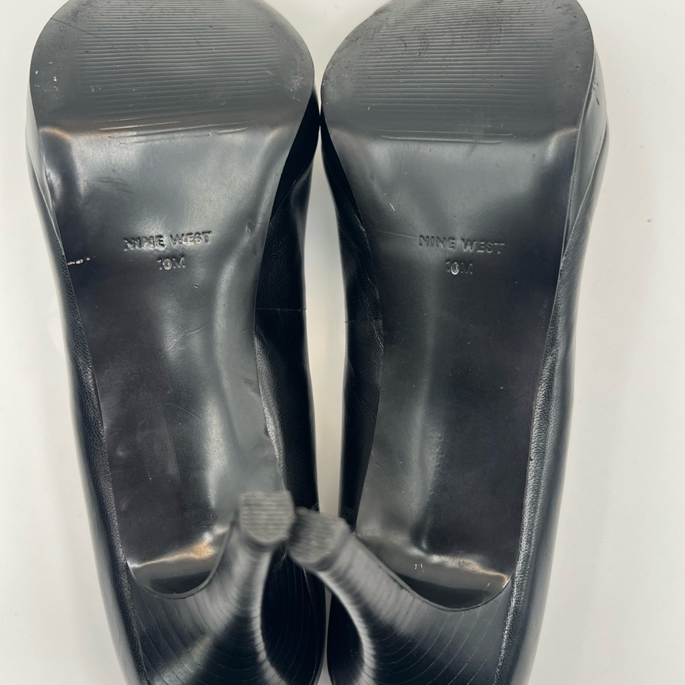 🖤 Nine West Classic Black 4” Platform Heels - Picture 10 of 13